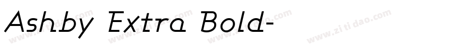 Ashby Extra Bold字体转换